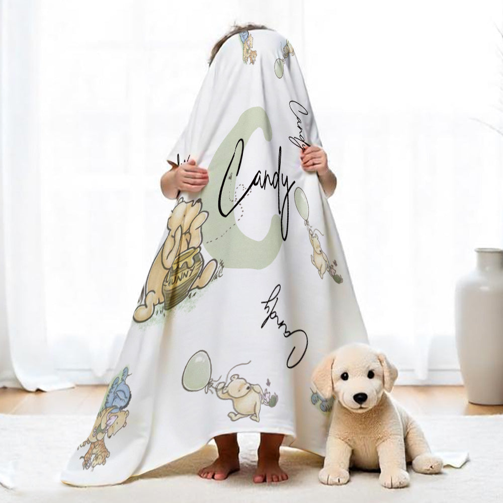 Personalised Winnie the Pooh Blanket