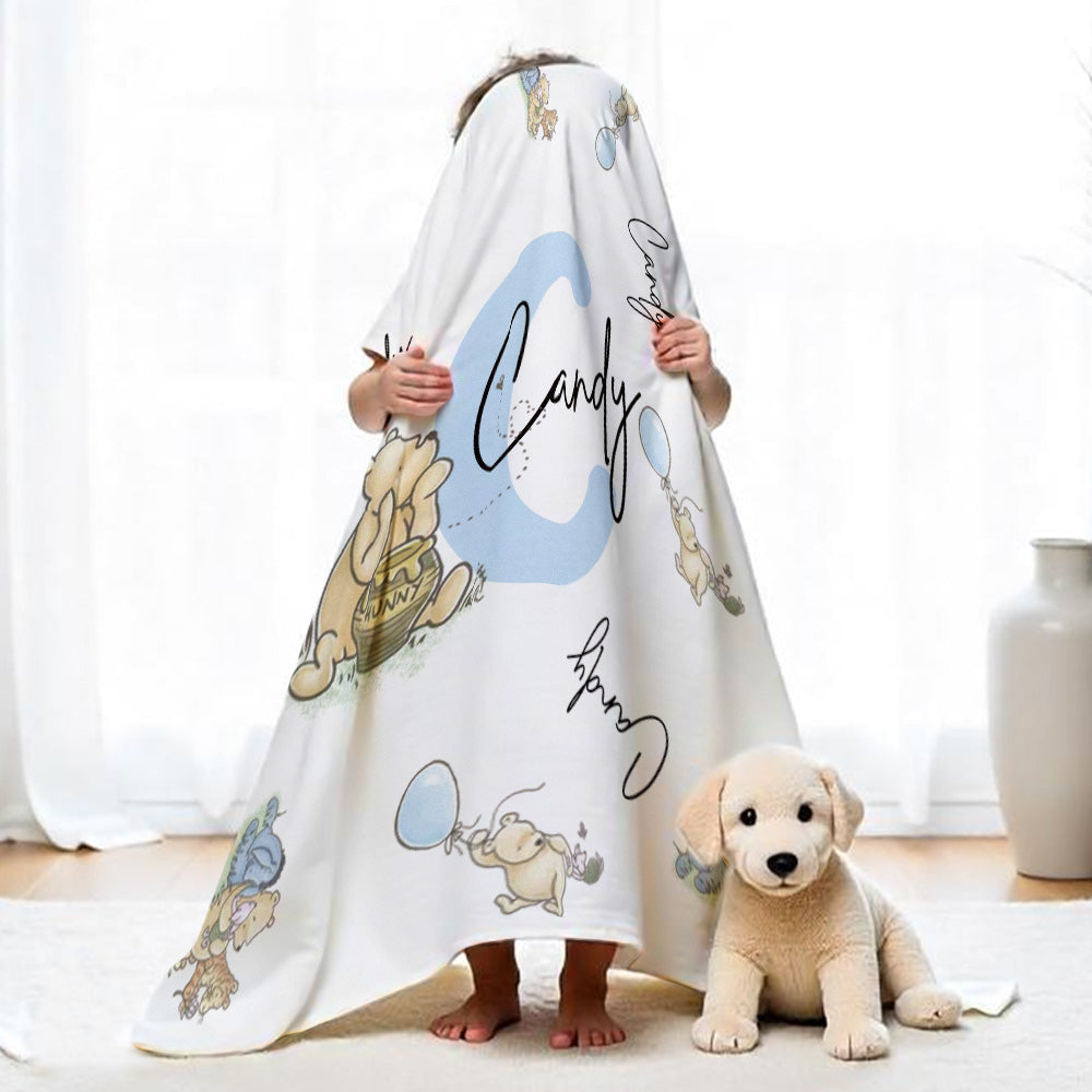 Personalised Winnie the Pooh Blanket