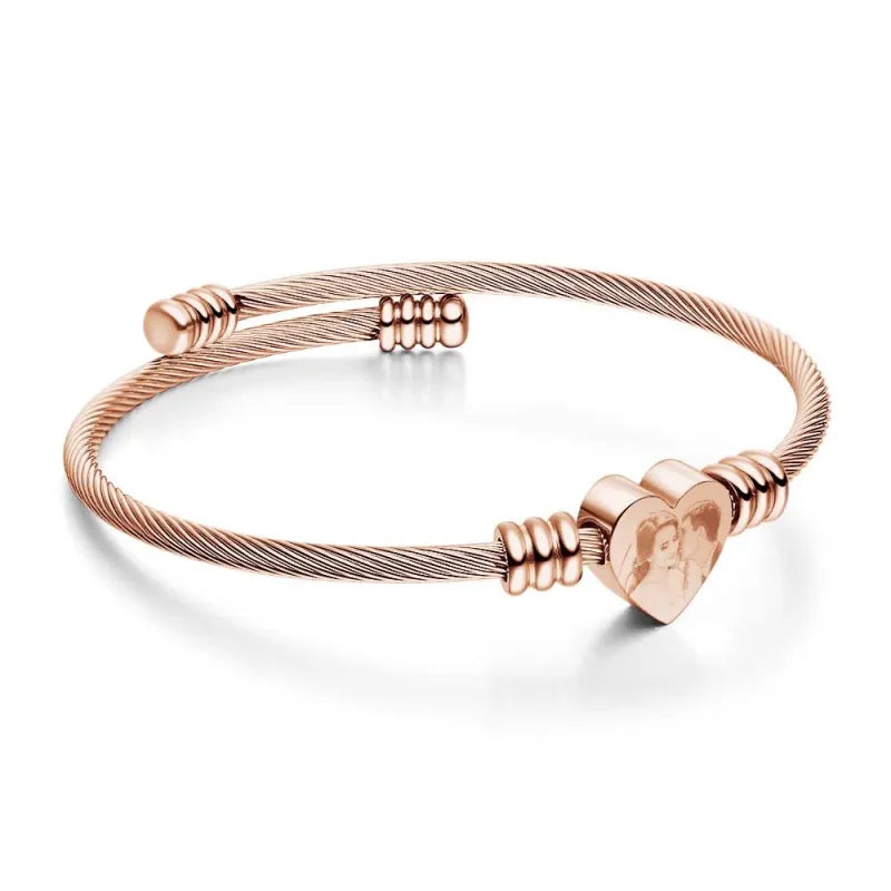 Personalised Engraved Photo Bracelet/Bangle
