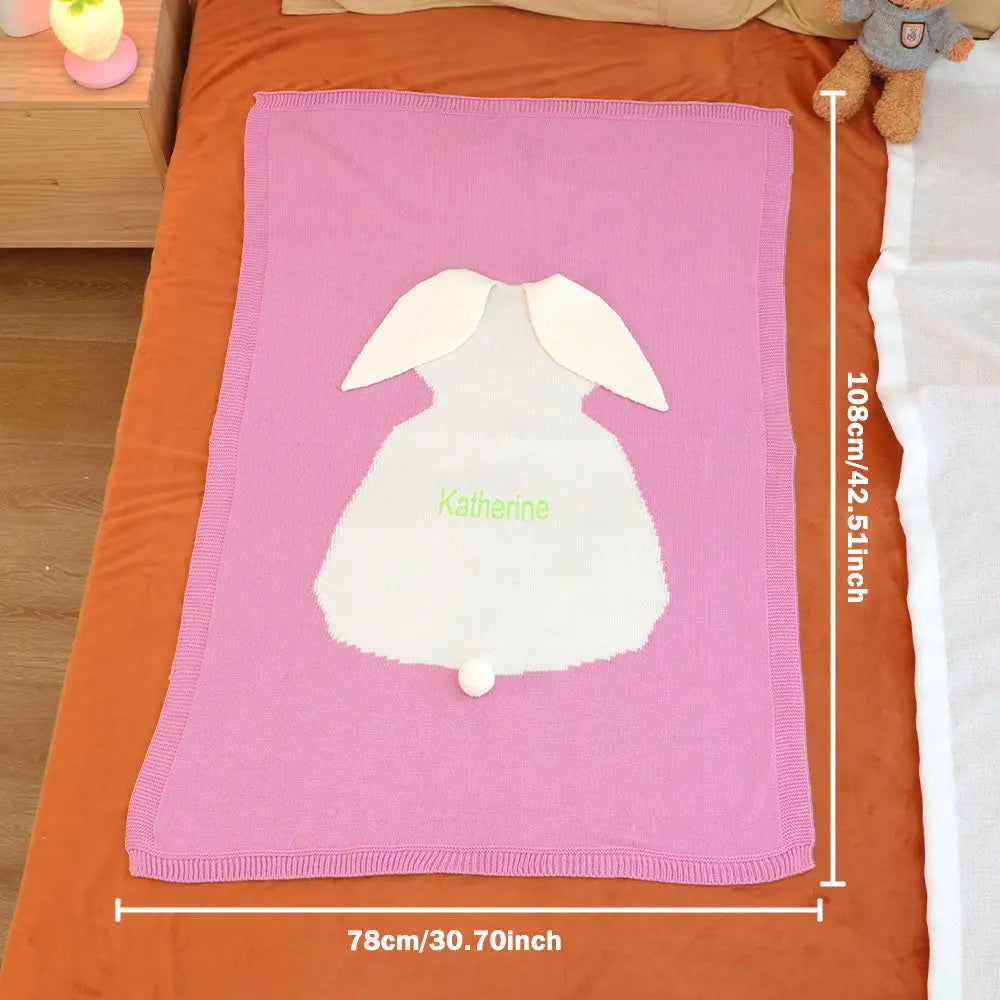 Personalised name Blanket - Bunny