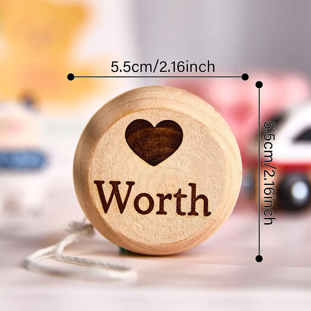Personalised Wooden Yoyo with Engraved Name