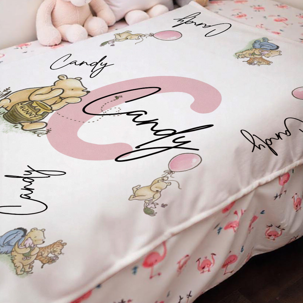 Personalised Winnie the Pooh Blanket