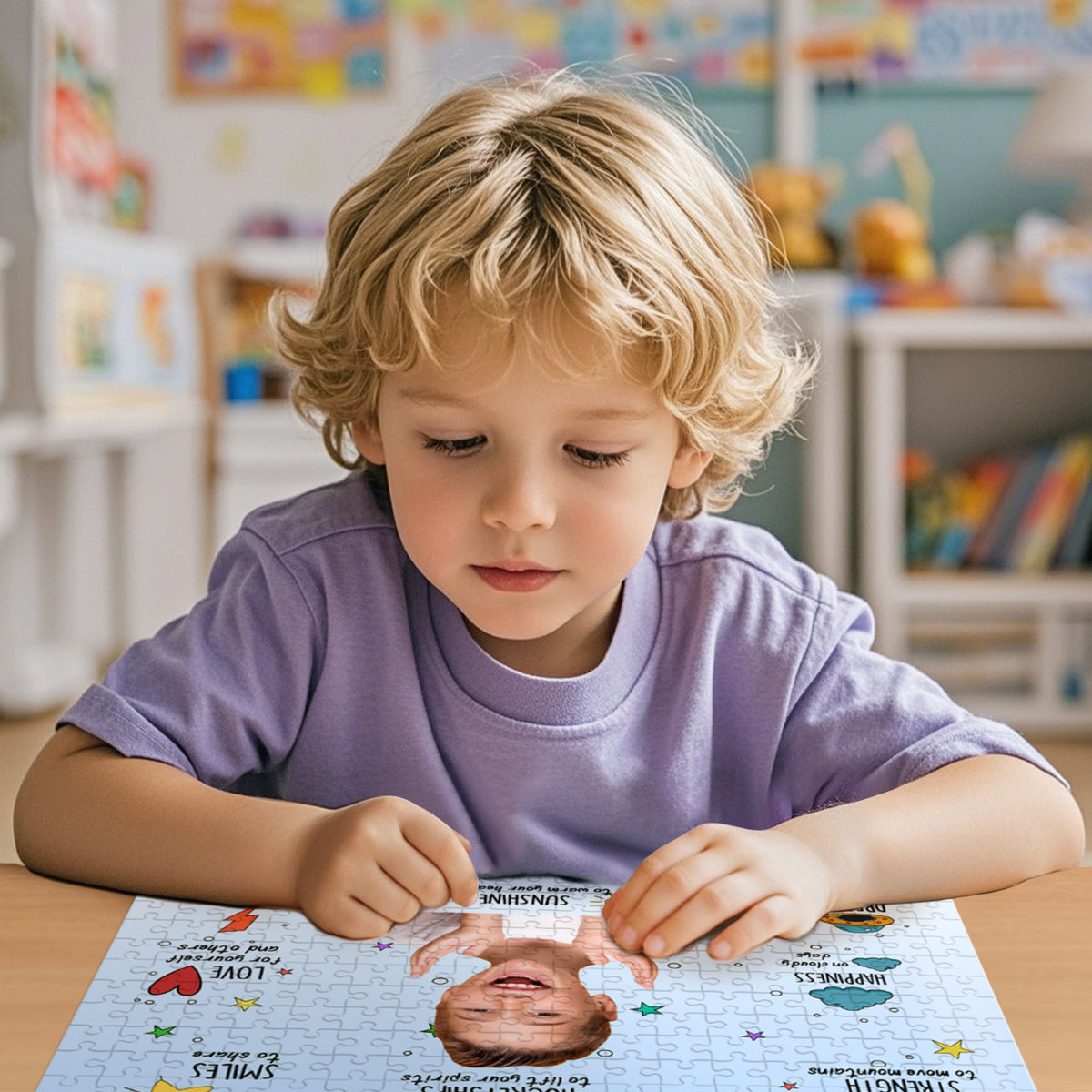 Personalised Name & Photo Jigsaw Puzzle for Boys & Girls