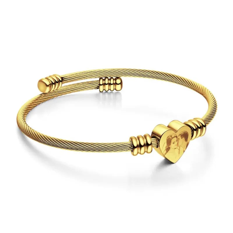 Personalised Engraved Photo Bracelet/Bangle