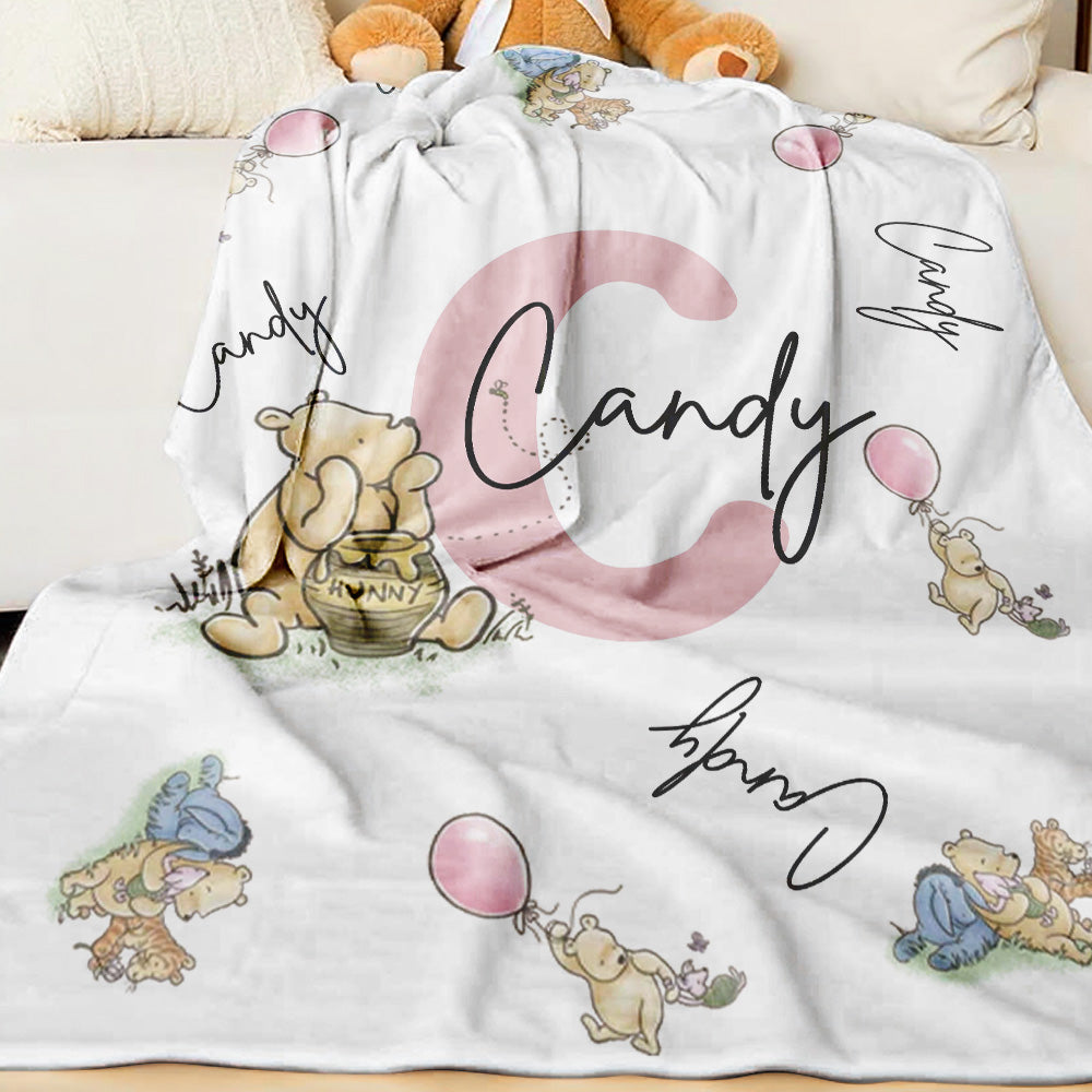Personalised Winnie the Pooh Blanket