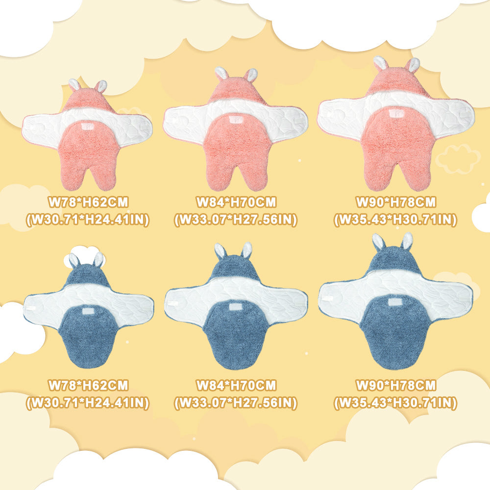 Pattern of swaddle blanket with measurements 
