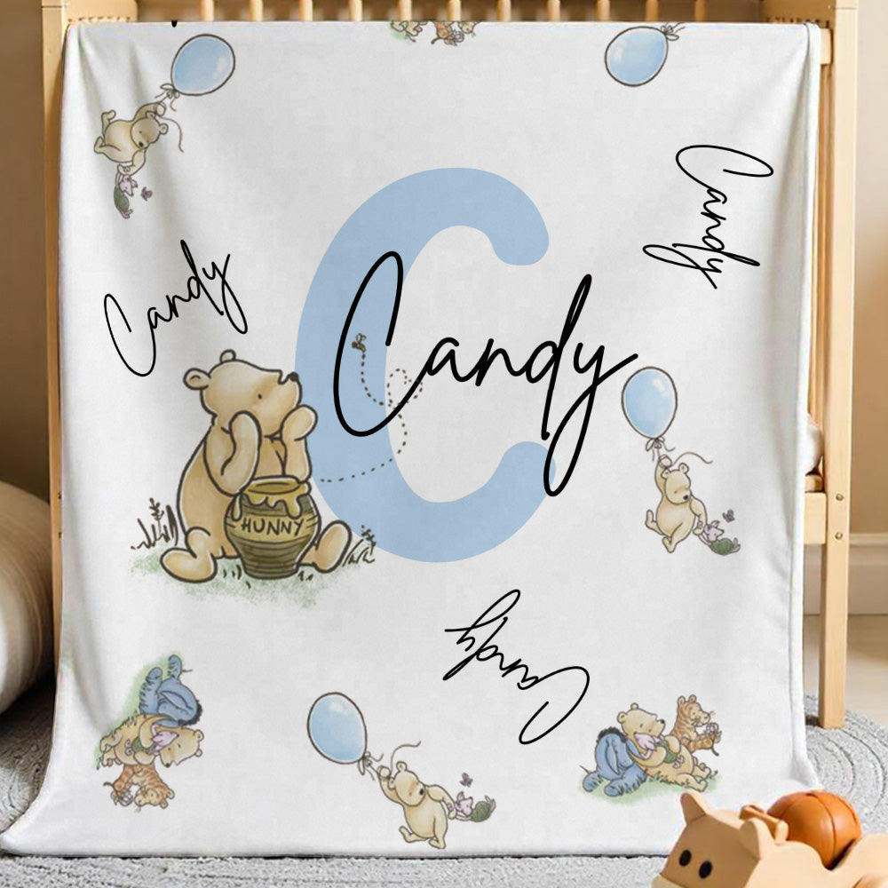 Personalised Winnie the Pooh Blanket
