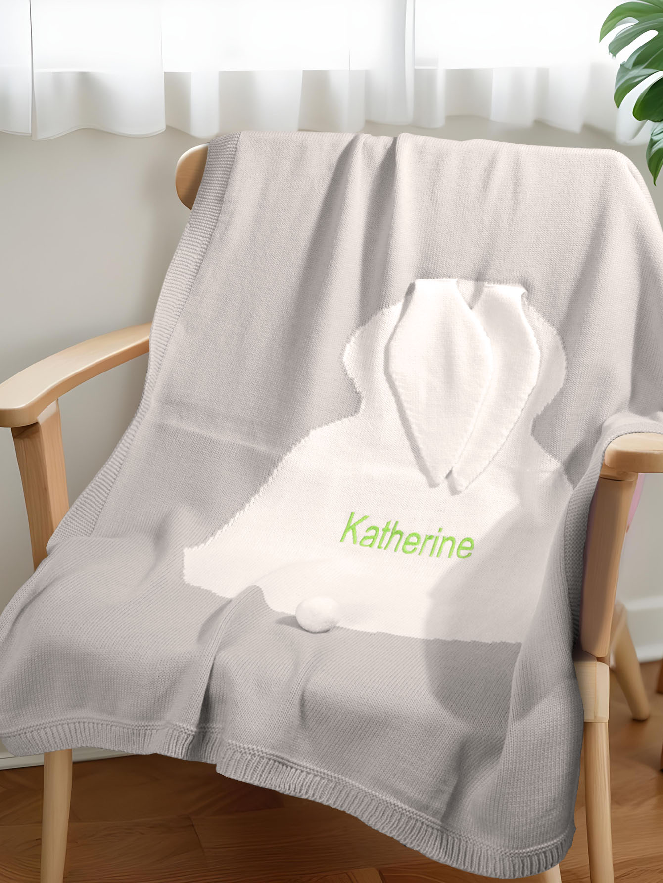 Personalised name Blanket - Bunny
