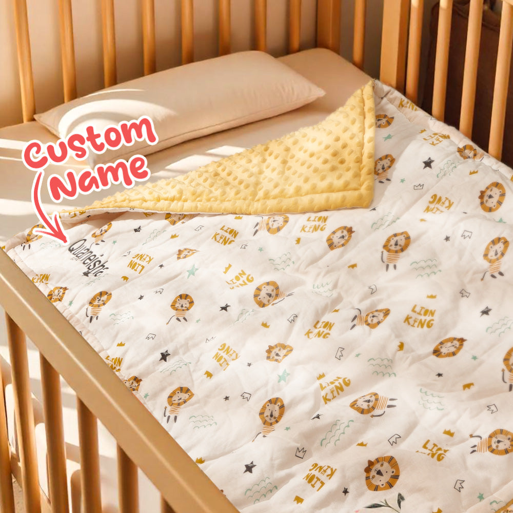 Personalised Embroidered Name Baby Blanket