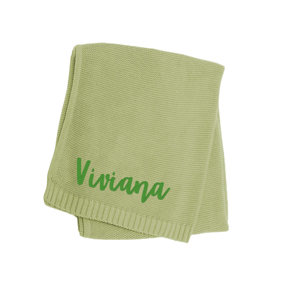Personalised Embroidered Baby Name Blanket
