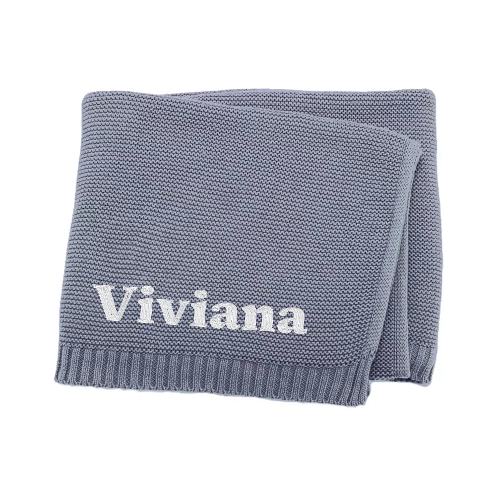 Personalised Embroidered Baby Name Blanket