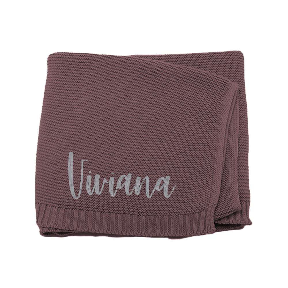 Personalised Embroidered Baby Name Blanket