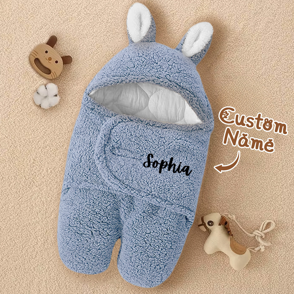 Personalised Bunny Baby Swaddle