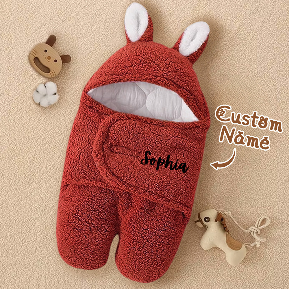 Personalised Bunny Baby Swaddle