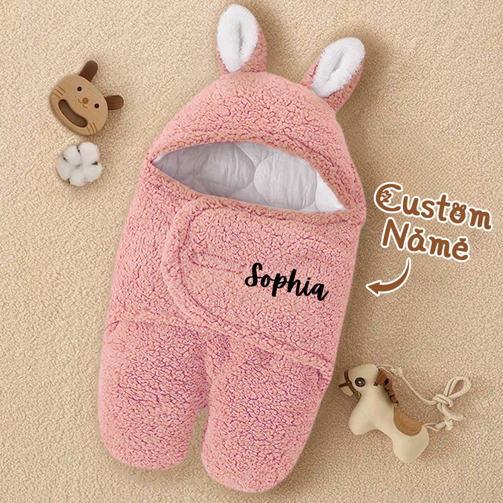 Personalised Bunny Baby Swaddle