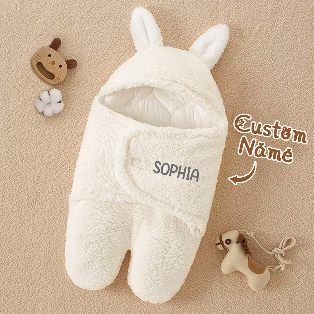 Personalised Bunny Baby Swaddle