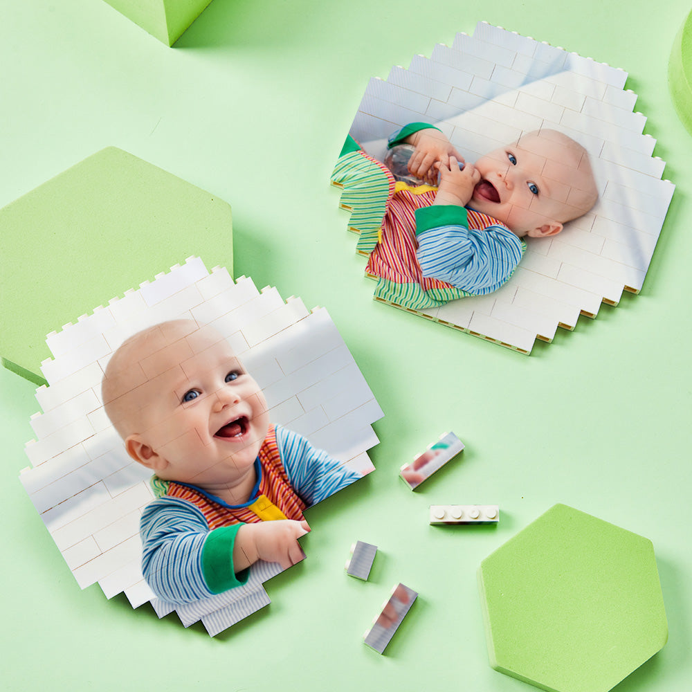 Personalised Photo Building Bricks Octagon