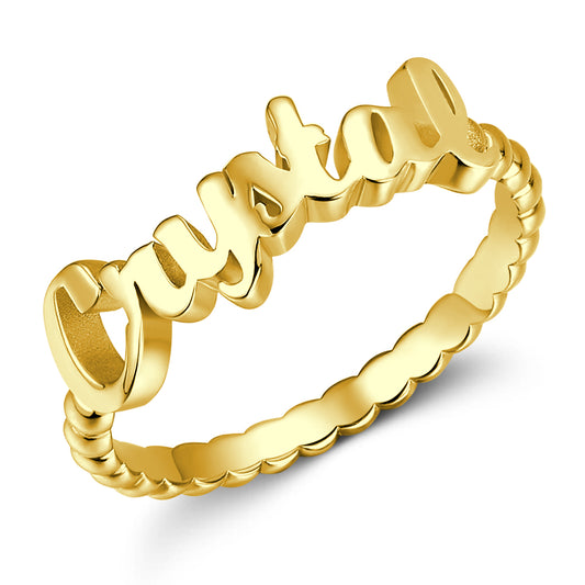 Personalised Name Ring