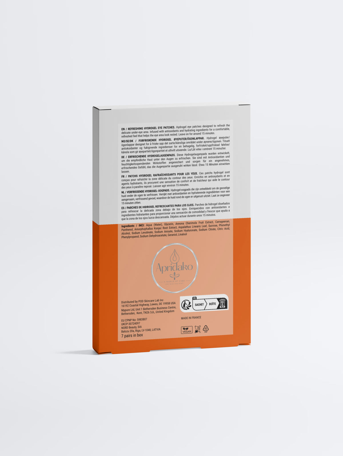 Anti-Fatigue Hydrogel Eye Patches