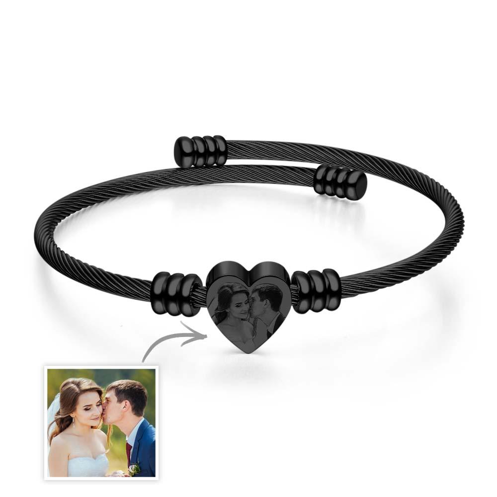 Personalised Engraved Photo Bracelet/Bangle