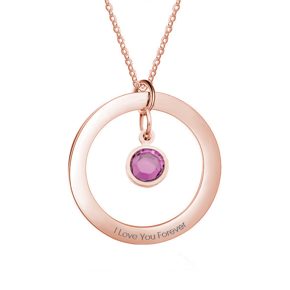 Personalised Birthstone Necklace Custom Necklace Gift for Her