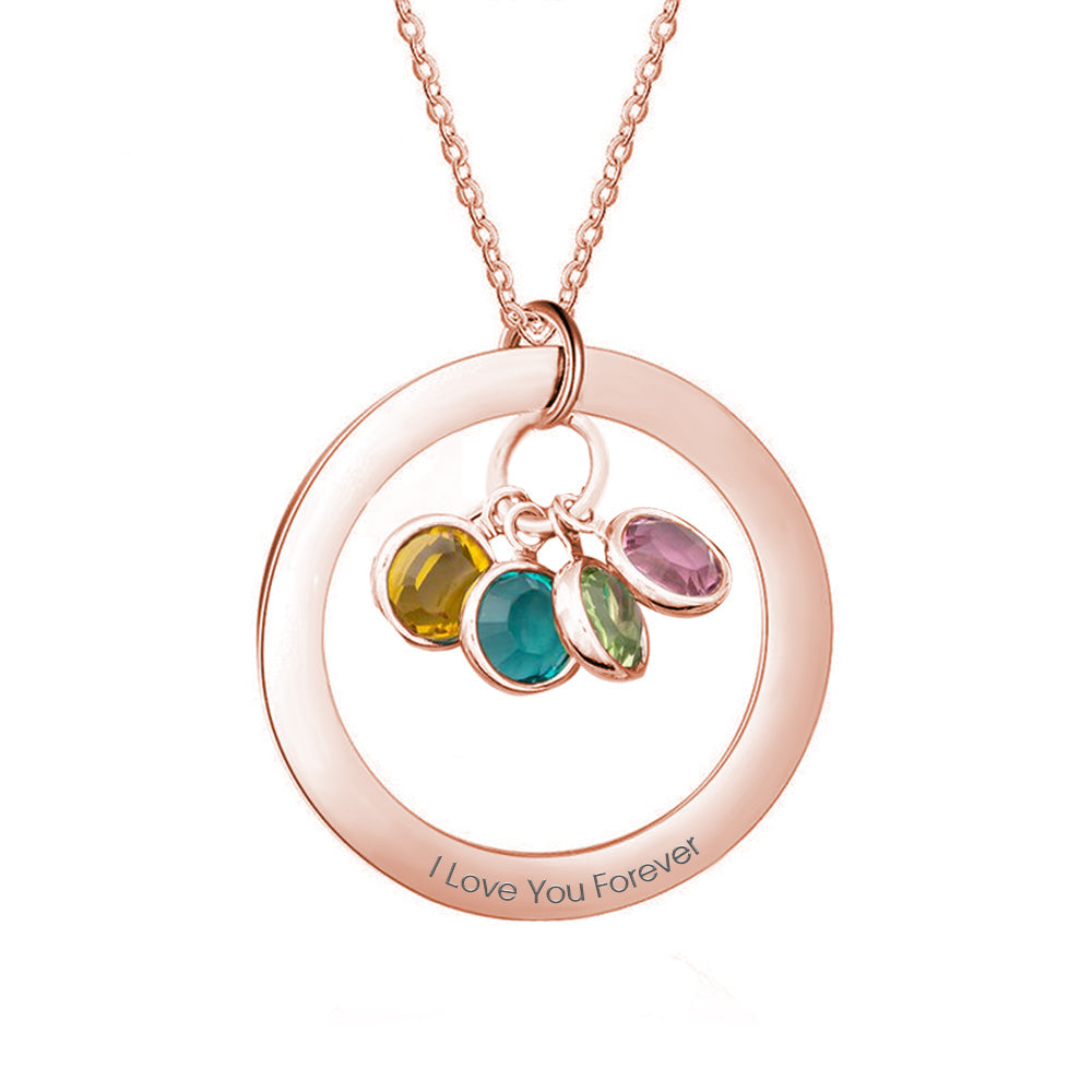 Personalised Birthstone Necklace Custom Necklace Gift for Her