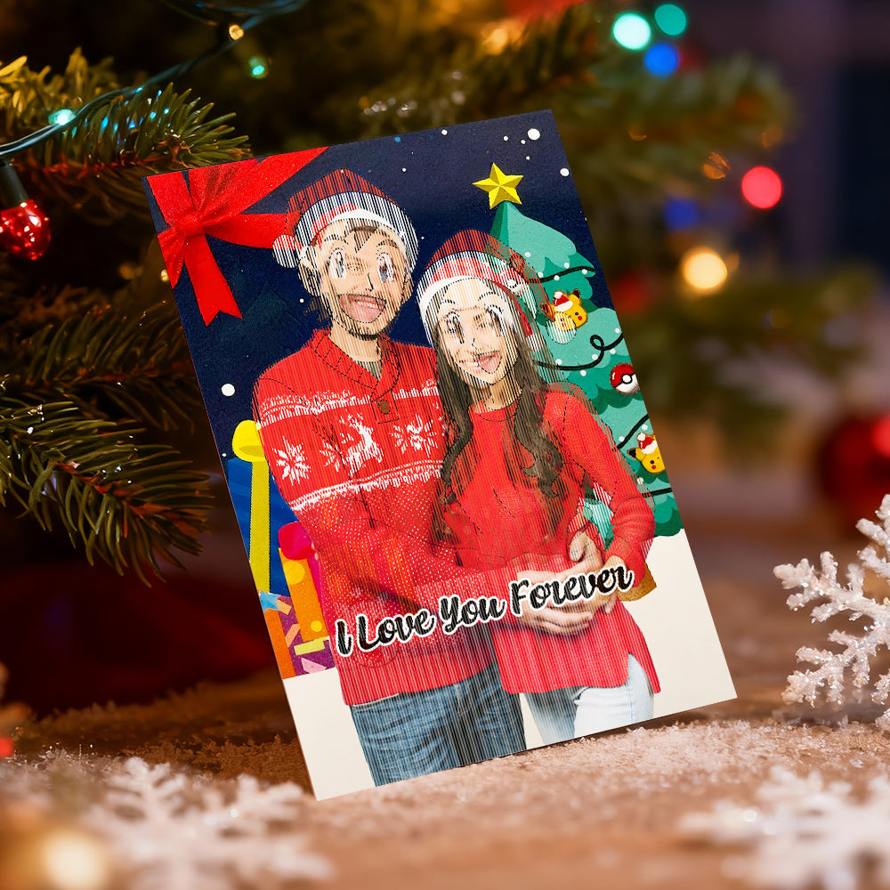 Personalised Card Christmas Photo in 7 styles