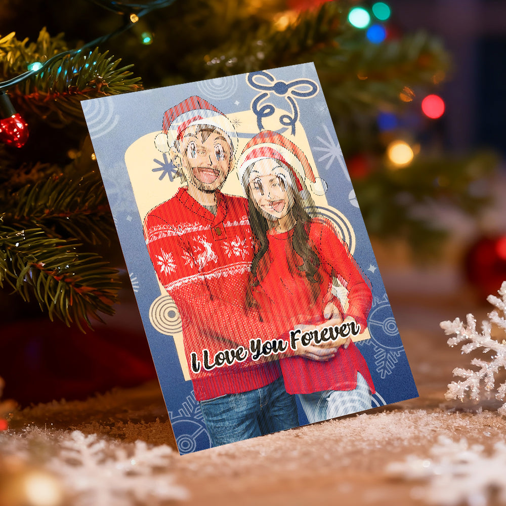 Personalised Card Christmas Photo in 7 styles