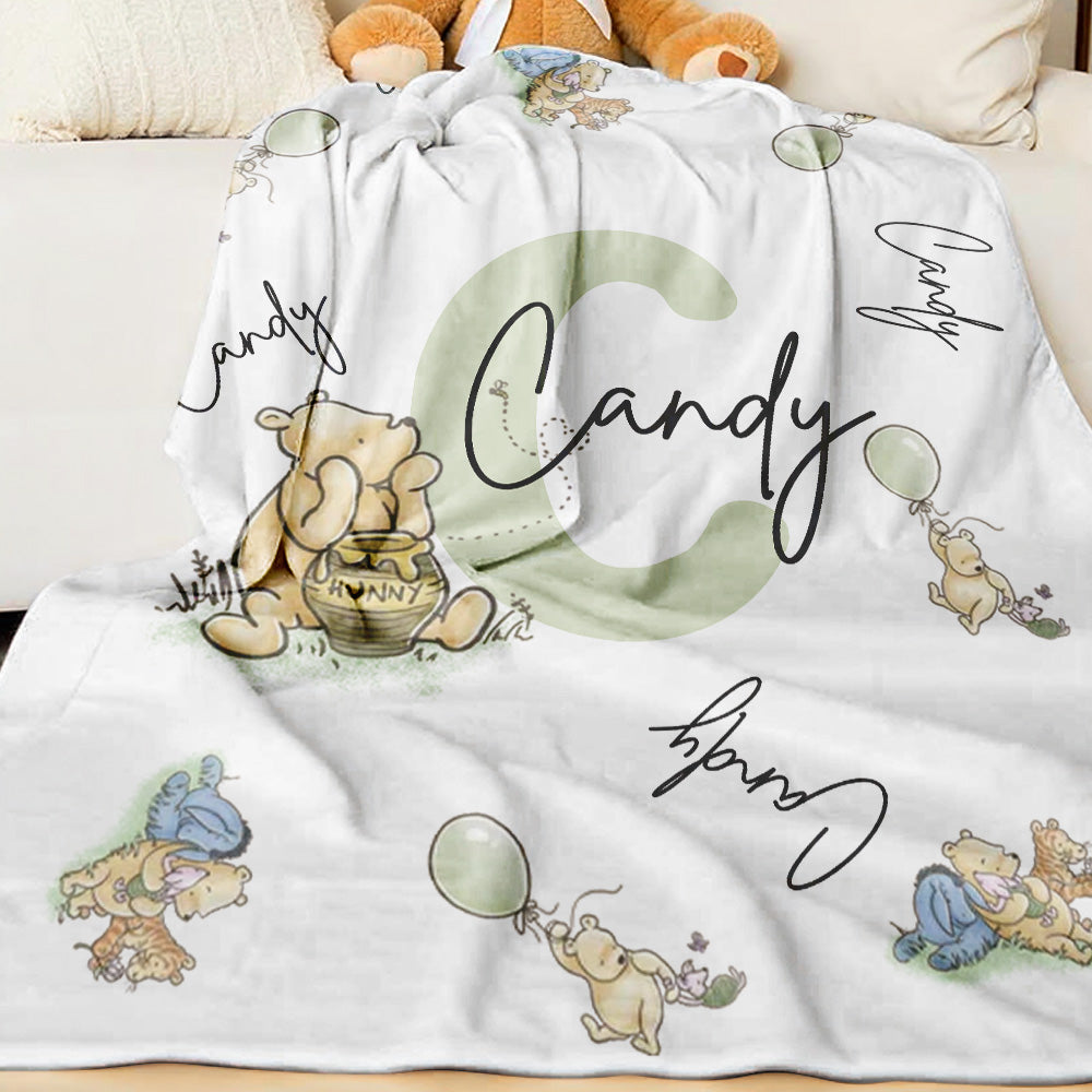Personalised Winnie the Pooh Blanket