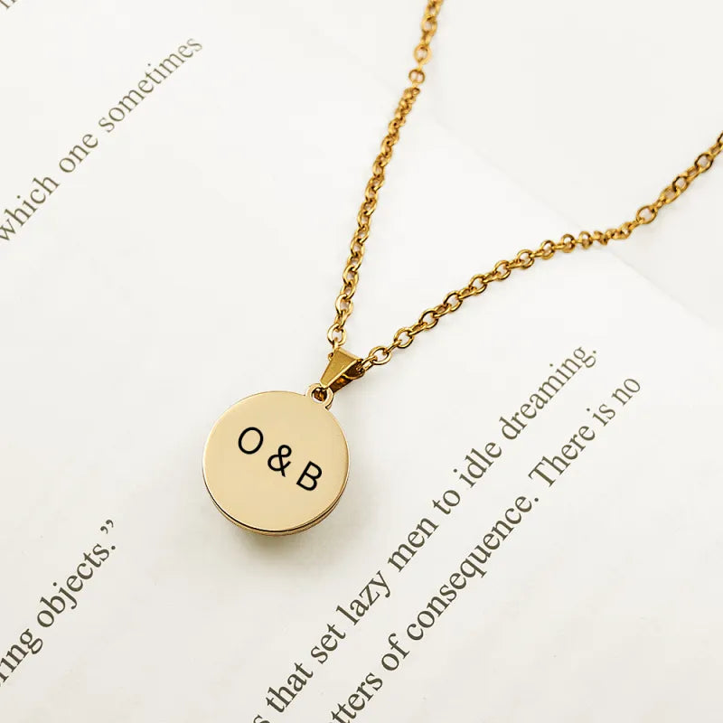 Personalised Two-Eye Couple Pendant Intertwined Souls Dual Eye Necklace