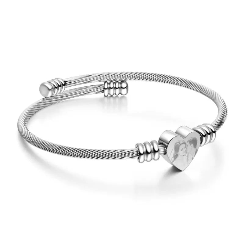 Personalised Engraved Photo Bracelet/Bangle
