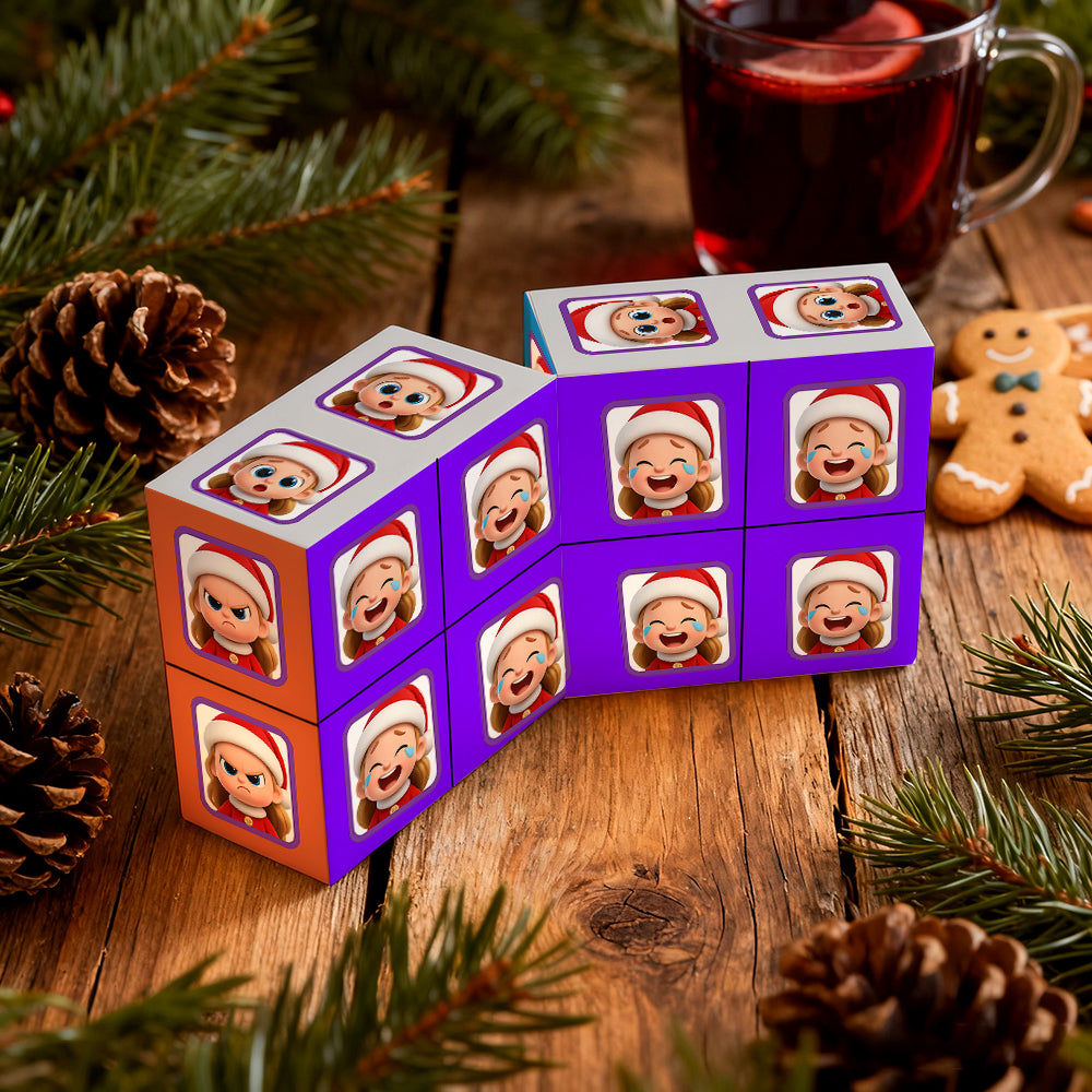 Personalised Cartoon Face Cube Puzzle