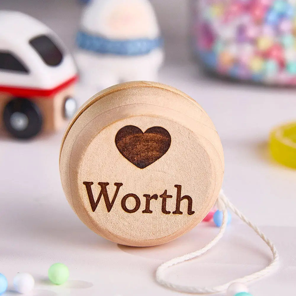 Personalised Wooden Yoyo with Engraved Name