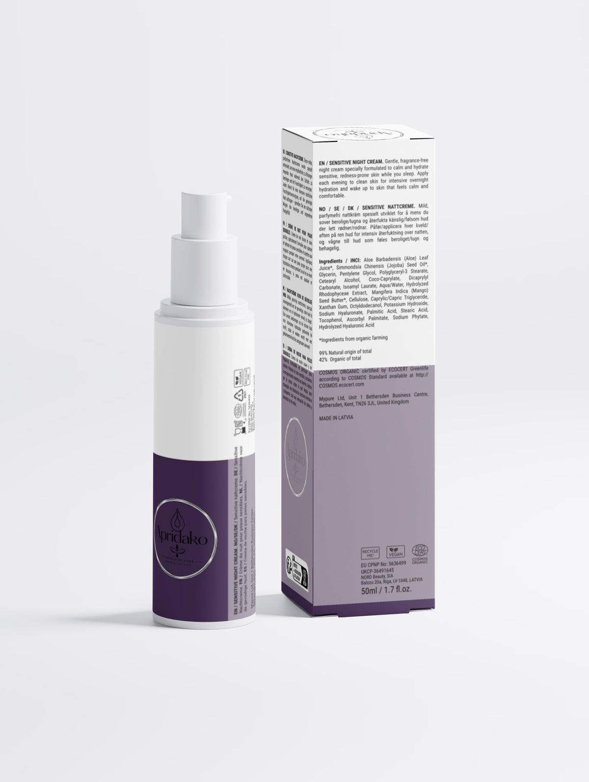 Sensitive Skin Overnight Cream, Fragrance Free
