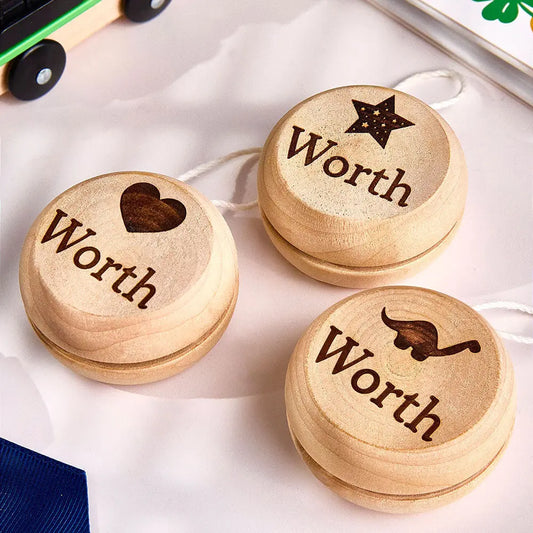 Personalised Wooden Yoyo with Engraved Name