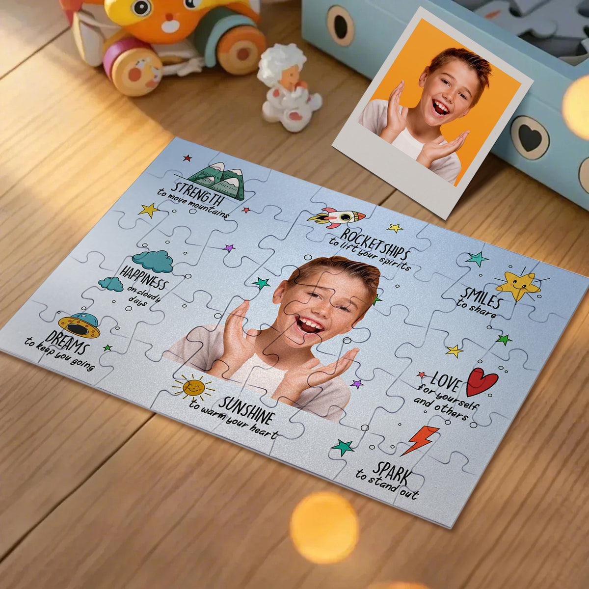 Personalised Name & Photo Jigsaw Puzzle for Boys & Girls